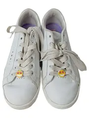 Vorschaubild 2 von Kinder Sneaker low Gr. 35 Weiß Lochmuster Schnürung Synthetik