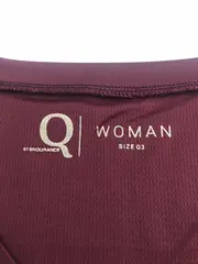 Vorschaubild 3 von Damen Sport Shirt Gr. 46 Rot V-Ausschnitt Sportlich