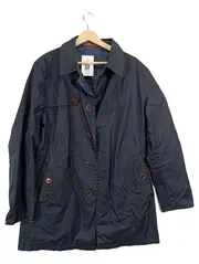 Vorschaubild 1 von Herren Leichter Mantel Gr. 48/M Blau Casual Baumwolle