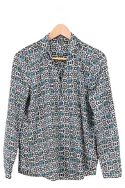 Vorschaubild 1 von Damen Bluse 36/S Mehrfarbig Grafisches Ethno Muster Bohème Casual