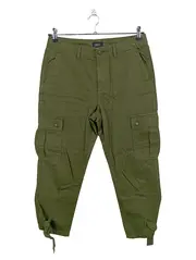 Vorschaubild 1 von Damen Cargohose Gr. W33/42/XL Oliv Casual Baumwolle Outdoor Hose