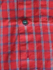 Vorschaubild 4 von Kinder Trachtenhemd kariert rot Gr. 86 Kurzarm Baumwolle