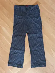 Vorschaubild 3 von Damen Jeans Regular Fit Größe 38 Blau Gestreift