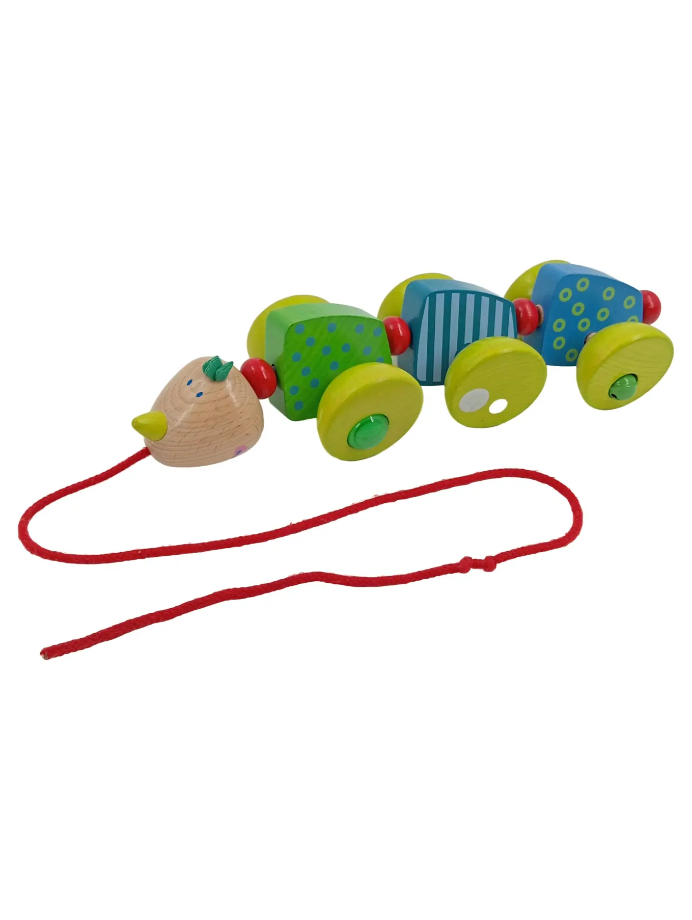 HABA Nachziehspielzeug Raupe Holz Mehrfarbig Motorikspielzeug Baby Kleinkind