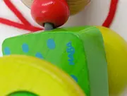 Vorschaubild 2 von Nachziehspielzeug Raupe Holz Mehrfarbig Motorikspielzeug Baby Kleinkind