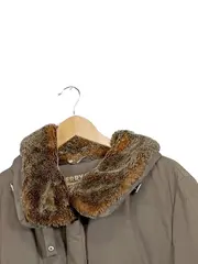 Vorschaubild 2 von Damen Steppjacke Gr. 44/XXL Beige Winterjacke Fellkragen