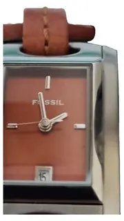 Vorschaubild 2 von Damen Armbanduhr Modern Braun Leder Edelstahl