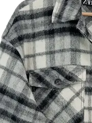 Vorschaubild 4 von Damen karierte Sweatjacke Gr. 36/S Flanell-Optik Mehrfarbig Casual