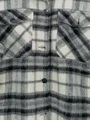 Vorschaubild 3 von Damen karierte Sweatjacke Gr. 36/S Flanell-Optik Mehrfarbig Casual