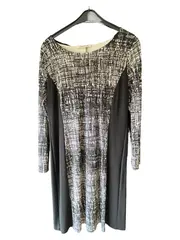 Vorschaubild 1 von Damen Strickkleid Gr. 36/S Modern Grafisch Mehrfarbig Midikleid