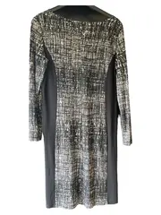 Vorschaubild 3 von Damen Strickkleid Gr. 36/S Modern Grafisch Mehrfarbig Midikleid