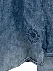 Vorschaubild 3 von Herren Jeanshemd Gr. L Blau Slim Fit Baumwolle Langarm Western Hemd