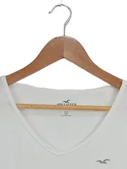 Vorschaubild 3 von Damen T-Shirt Weiß Gr. 36/S Casual V-Ausschnitt