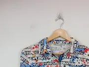 Vorschaubild 3 von Damen Bluse Blumenmuster 3/4-Arm Mehrfarbig Gr. 40 L Freizeit