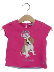 Vorschaubild 1 von Kinder T-Shirt Rosa Gr. 80 mit Beagle Tiermotiv Kurzarm