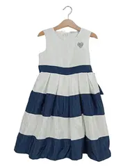 Vorschaubild 1 von Topo Designs Mädchen Sommerkleid Gr. 116 gestreift weiß blau Herz