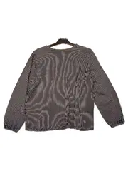 Vorschaubild 2 von Bluse Damen Gr. L Langarm Gestreift Blau Weiß Baumwolle