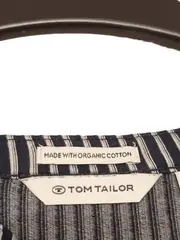 Vorschaubild 6 von Bluse Damen Gr. L Langarm Gestreift Blau Weiß Baumwolle