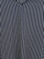 Vorschaubild 3 von Bluse Damen Gr. L Langarm Gestreift Blau Weiß Baumwolle