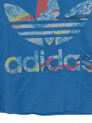 Vorschaubild 3 von Damen Sport Shirt Gr. 36 Blau Sportlich Logo-Print Cropped