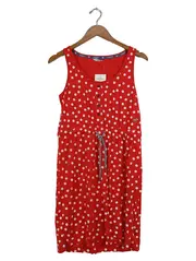 Vorschaubild 1 von Damen Sommerkleid Gr. 38 Rot Gepunktet Casual Kleid
