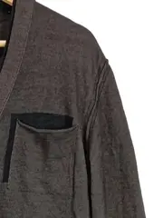 Vorschaubild 6 von Herren Strickjacke Cardigan V-Ausschnitt Braun Wolle XL