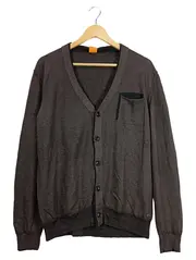 Vorschaubild 1 von Herren Strickjacke Cardigan V-Ausschnitt Braun Wolle XL