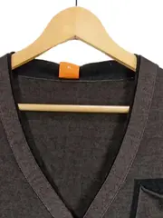 Vorschaubild 4 von Herren Strickjacke Cardigan V-Ausschnitt Braun Wolle XL