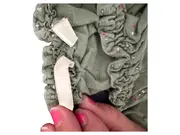 Vorschaubild 5 von Damen Bluse Gr. 40/L Grün Leinen Blumenmuster Casual