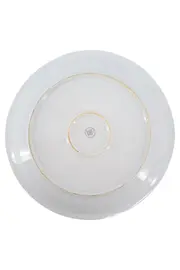 Vorschaubild 2 von Essteller Weiß Porzellan Teller Klassisch Elegant Goldrand