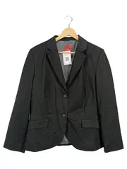Vorschaubild 1 von Blazer Damen Gr. 44 Schwarz Gestreift Business Elegant