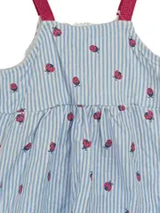 Vorschaubild 2 von Kinder Sommerkleid Gr. 80 gestreift Marienkäfer Mehrfarbig Casual