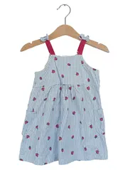 Vorschaubild 1 von Kinder Sommerkleid Gr. 80 gestreift Marienkäfer Mehrfarbig Casual