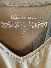 Vorschaubild 2 von Damen T-Shirt V-Ausschnitt Basic Gr. 54/56 Beige Baumwolle