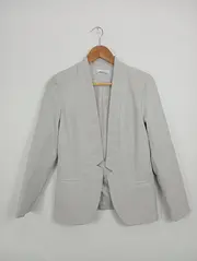 Vorschaubild 2 von Damen Blazer Gr. 38/M Grau Elegant Business Jacke