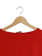 Vorschaubild 5 von Damen T-Shirt Gr. 44 XXL Rot Basic Kurzarm