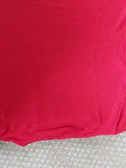 Vorschaubild 3 von Damen T-Shirt Gr. 44 XXL Rot Basic Kurzarm