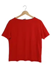 Vorschaubild 1 von Damen T-Shirt Gr. 44 XXL Rot Basic Kurzarm