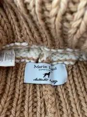 Vorschaubild 4 von Damen Mütze One Size Mehrfarbig Creme Braun Zopfstrick Strickmütze