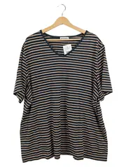 Vorschaubild 1 von Damen T-Shirt gestreift Blau Gr. 50x52 Casual