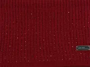 Vorschaubild 4 von Damen Schal Rot Glitzer Strick Elegant 200 cm Winterschal
