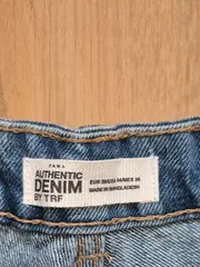 Vorschaubild 5 von Damen Jeans Shorts Gr. 36 Blau Casual Distressed Fransen Cut-Outs