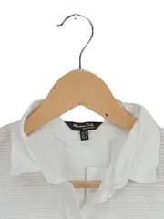 Vorschaubild 3 von Damen Business Bluse ärmellos Gr. 36/S Weiß Strukturmuster