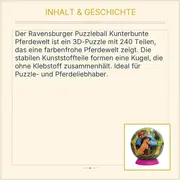 Vorschaubild 3 von Puzzleball Kunterbunte Pferdewelt 3D Puzzle Pferde Kinder 240 Teile