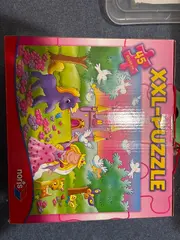 Vorschaubild 2 von XXL-Puzzle 45 Teile Prinzessin Einhorn Schloss 64x44cm Kinder