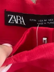 Vorschaubild 3 von Damen Anzughose Business Rot Gr. M Elegant Stoffhose