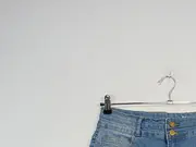 Vorschaubild 2 von Jeans Shorts Damen XL W33 Destroyed Look High Waist Blau