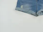 Vorschaubild 3 von Jeans Shorts Damen XL W33 Destroyed Look High Waist Blau