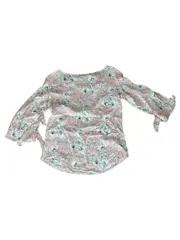 Vorschaubild 5 von Taifun Damen Bluse Rosa Blumenmuster 3/4-Arm Viskose Gr. 34 XS