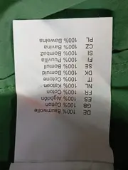 Vorschaubild 5 von Damen Bluse Gr. 36/S Grün Kurzarm Baumwolle Casual Stickerei